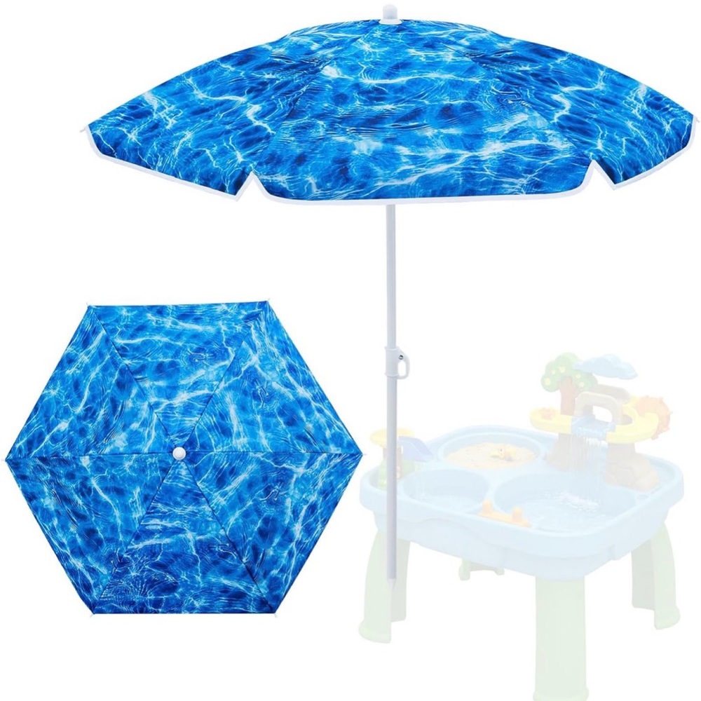 Blue Water Wave Beach/Patio Umbrella, new